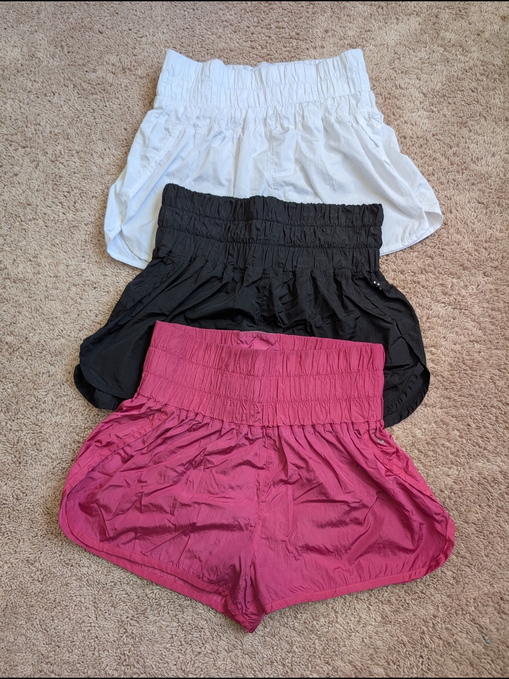 Free People Womens Large The Way Home Running Shorts Bundle Athletic Activewear